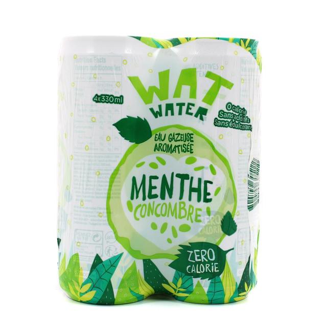3700749305110 - Wat Water - Eau gazeuse aromatisée menthe concombre