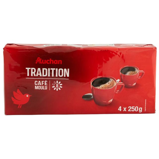 3245678075210 - Auchan - Café moulu tradition intensité 8