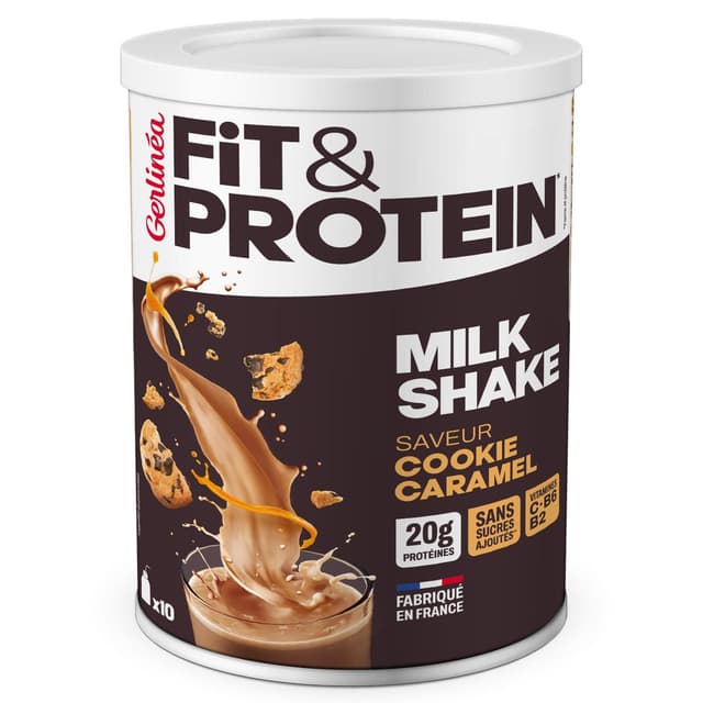 3175681295810 - Gerlinéa - Milkshake poudre Fit et Protéine - Cookies et Caramel