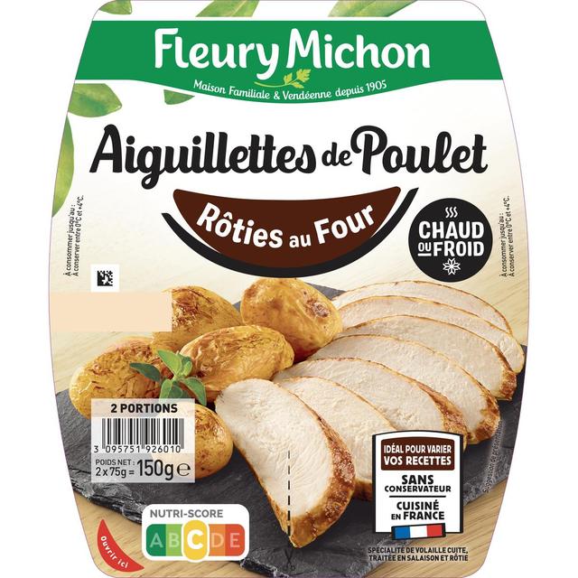 3095751926010 - Fleury Michon - Aiguillettes Tranchées de Poulet Grillé, 150g