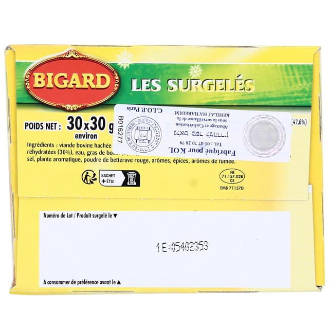 3273230258610 - Bigard - Boulettes de boeuf