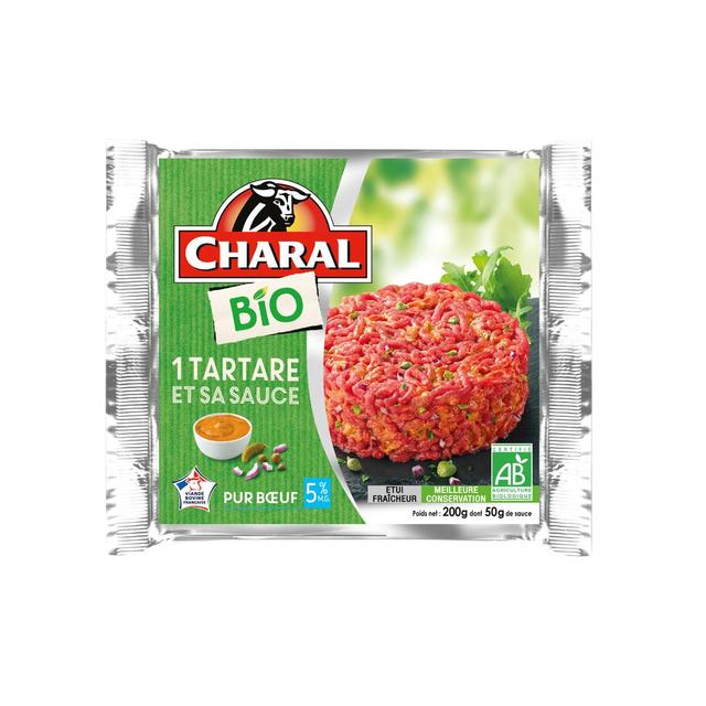 3181238969110 - Charal - Tartare de Boeuf Bio 5%MG & sa sauce