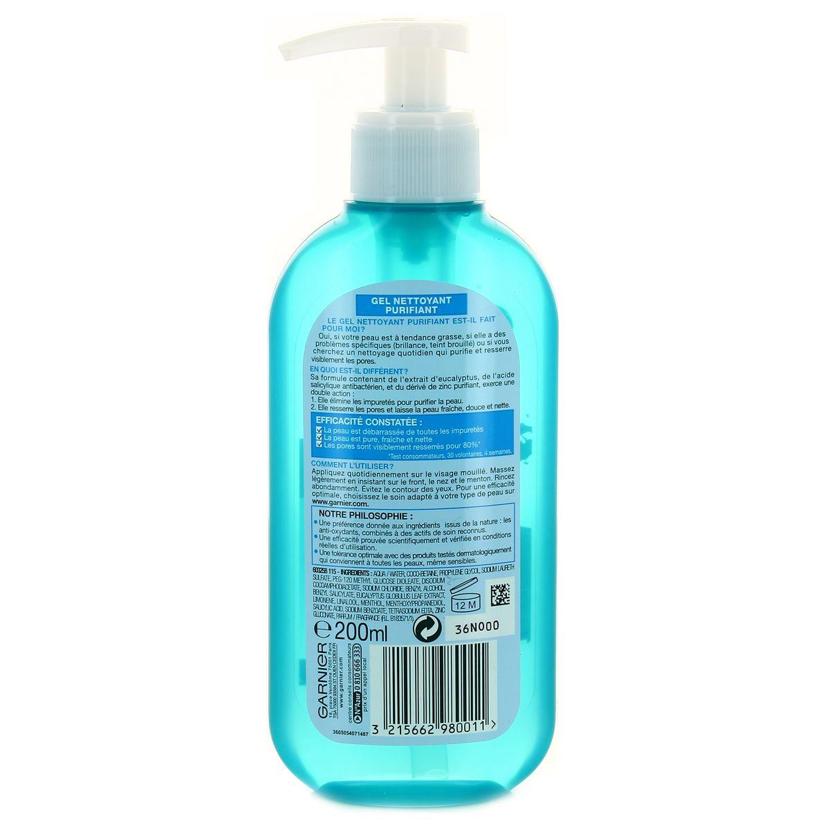 3215662980011 - Garnier - Gel nettoyant purifiant