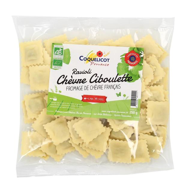 3760098451111 - Coquelicot Provence - Raviolis Chèvre et Ciboulette Bio