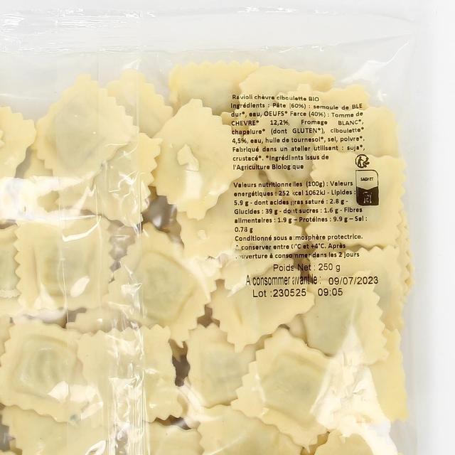 3760098451111 - Coquelicot Provence - Raviolis Chèvre et Ciboulette Bio
