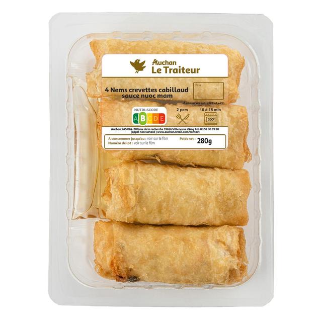 3254560171411 - Auchan Le Traiteur - Nems aux Crevettes