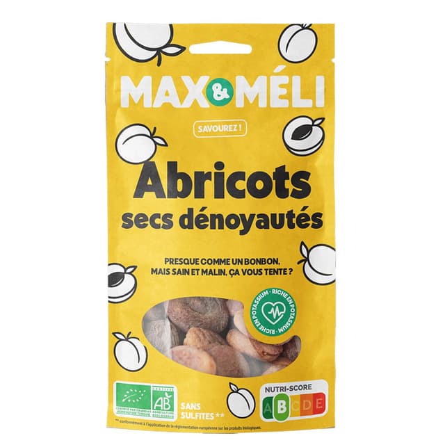 3760099531911 - Max et Méli - Abricots bio dénoyautés 