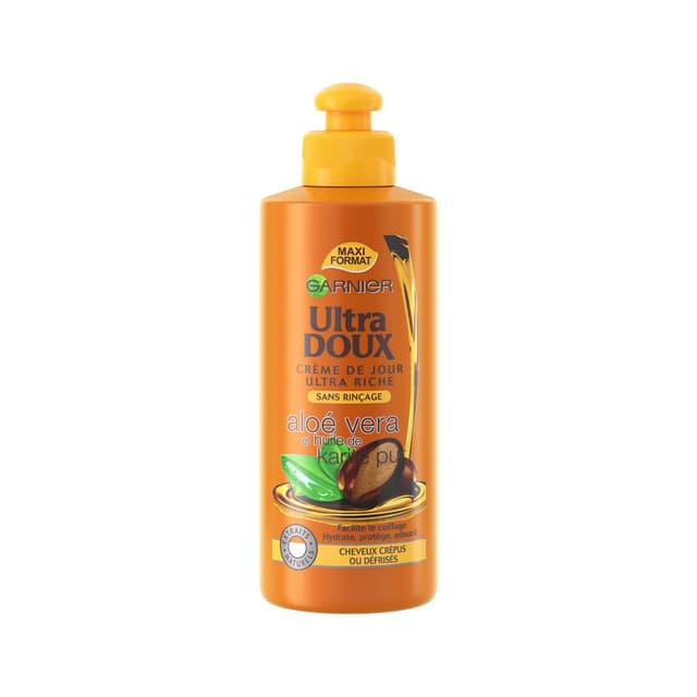 3600541322011 - Garnier - Ultra Doux - Crème de soin sans rinçage Aloé et vera et huile de karité