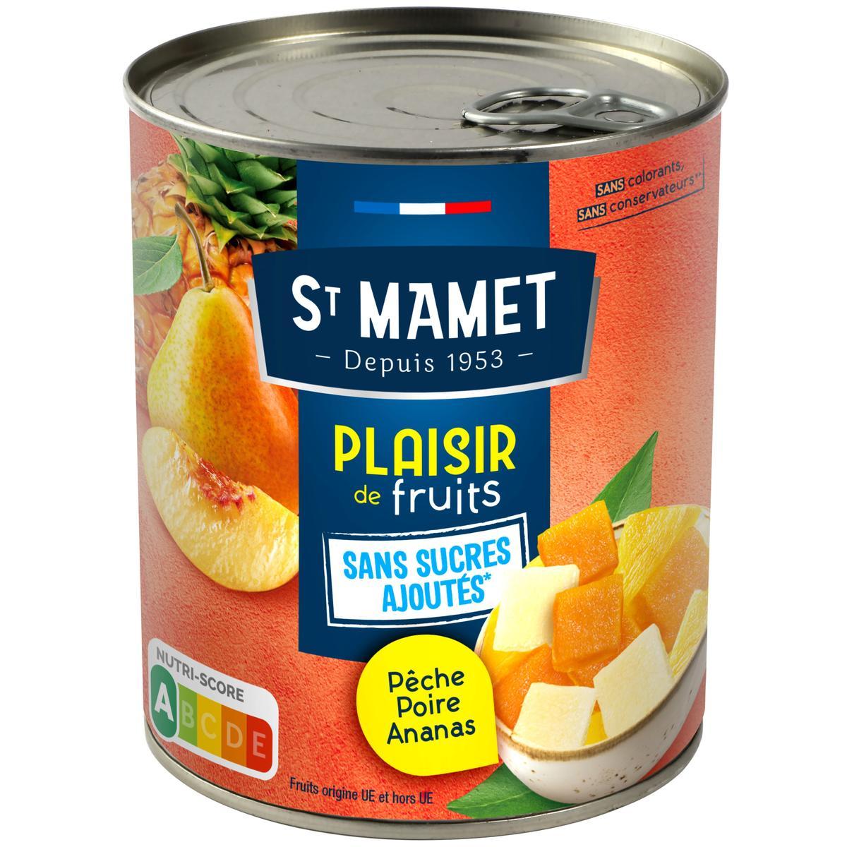 3080920994211 - St Mamet - Plaisir de fruits - Pêche Poire Ananas sans sucres ajoutés 4/4