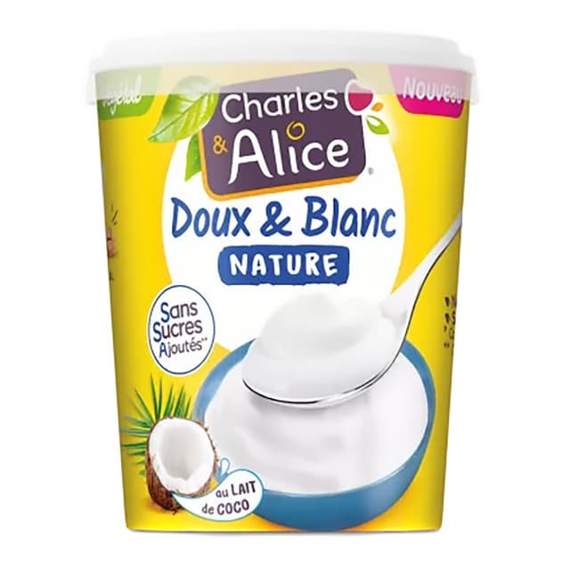 3297760084211 - Charles et Alice - Dessert végétal nature sans sucre ajouté