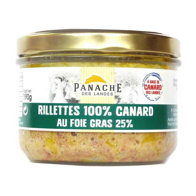 3356650025311 - Panache Des Landes - Rillettes pur canard au foie gras de canard (25%)