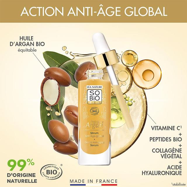 3517360025811 - SO'BIO ETIC - Soin Visage Sérum Anti-Age Global Précieux Argan
