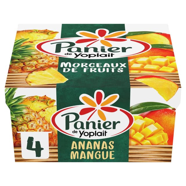 3329770086111 - Panier de Yoplait - Yaourts Mangue Ananas