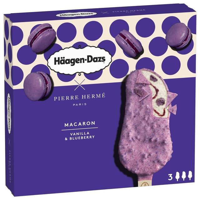 3415587537011 - Häagen-Dazs - Bâtonnets Macaron Myrtille