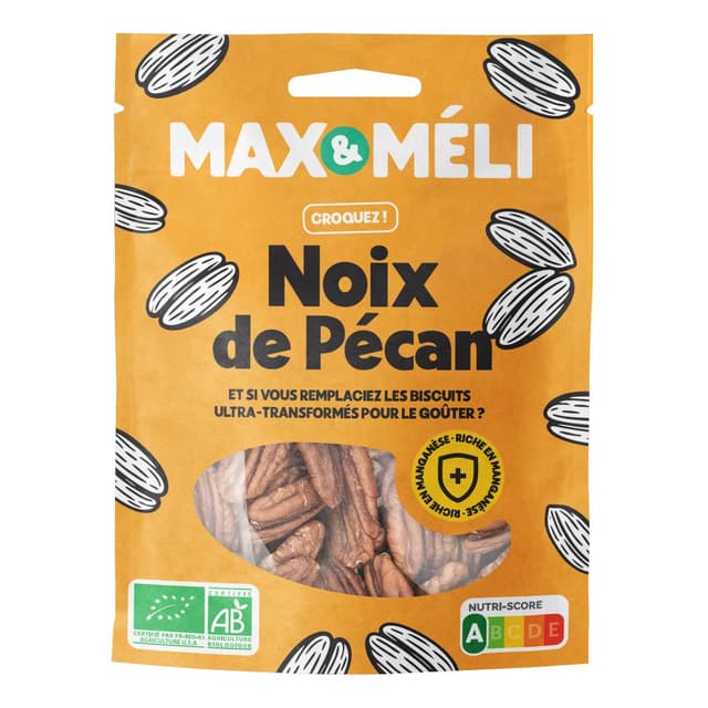 3760099538811 - Max et Méli - Noix de pécan bio, sans sel ajouté