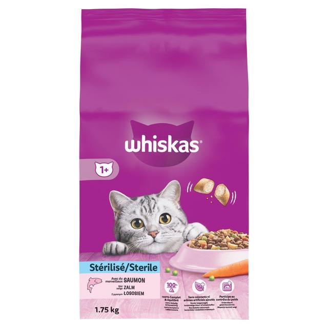 5998749129111 - Whiskas - Croquettes Saumon pour chat adulte stérilisé