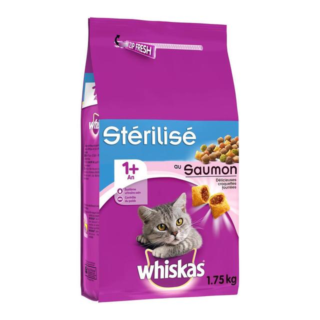 5998749129111 - Whiskas - Croquettes Saumon pour chat adulte stérilisé