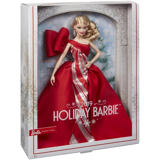0887961689211 - Barbie - Mattel - Poupée Barbie Noël 2019 Blonde