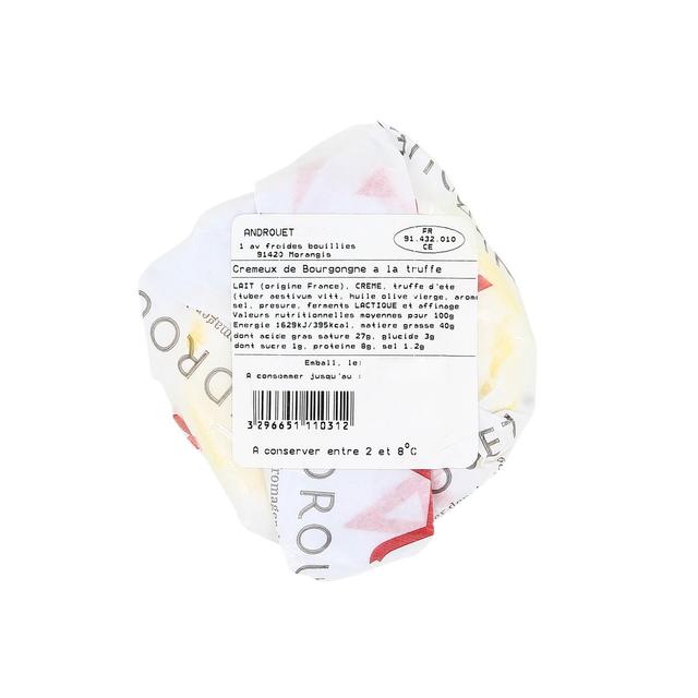 3296651110312 - Androuet, Maître Fromager - Cremeux de Bourgogne affiné à la Truffe - Lait de vache pateurisé