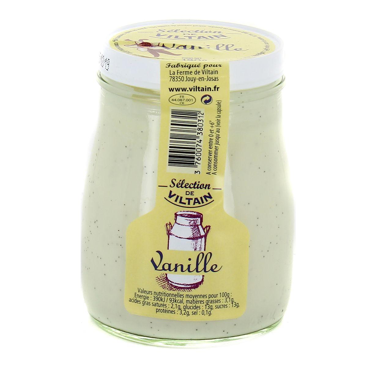 Ferme de Viltain - Yaourt Lait Entier Saveur Vanille