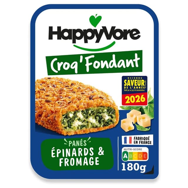 3760324300312 - HappyVore - Croq'Fondant Pané Epinard et Fromage