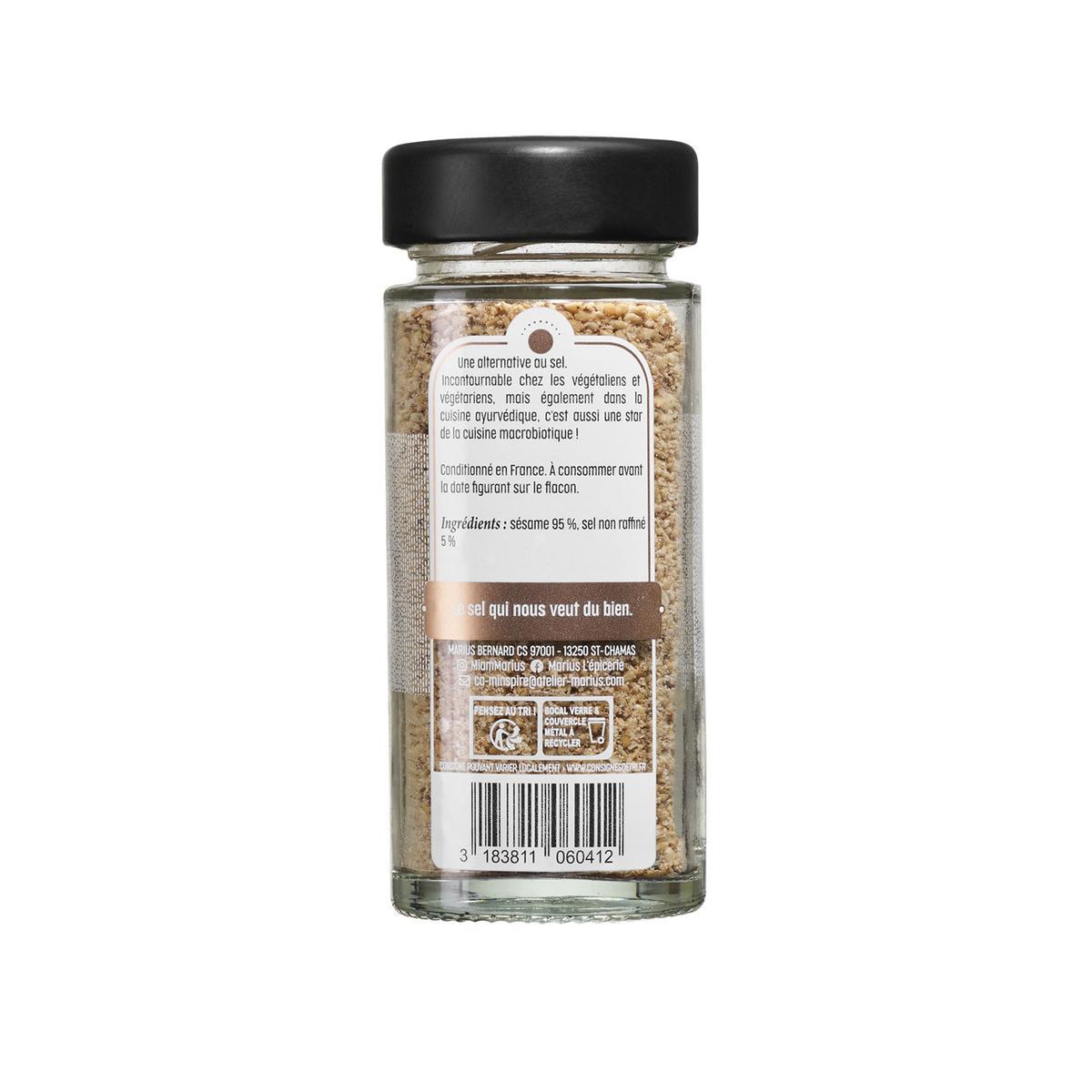3183811060412 - Marius, L'Épicerie Inspirée - Gomasio - Graine de Sésame Grillés au Sel