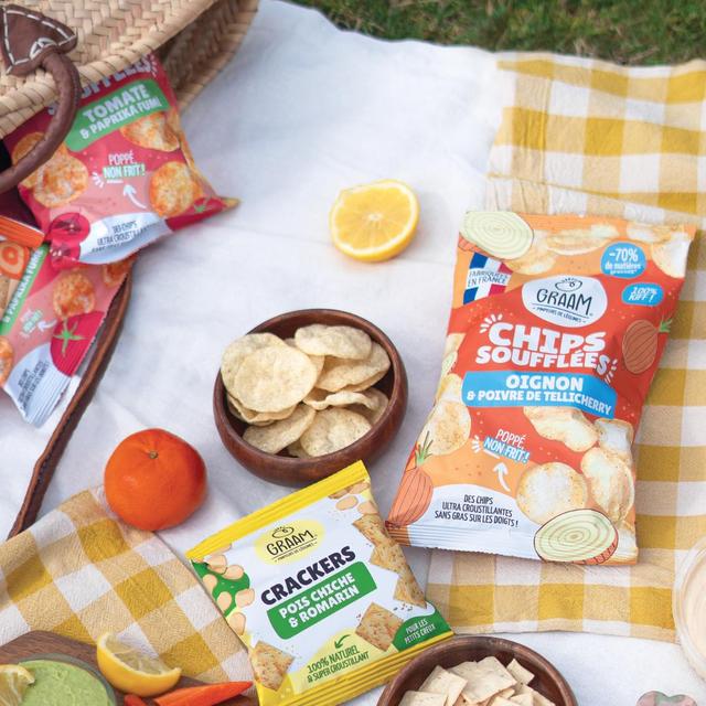 3770015053212 - Graam - Chips soufflées Oignon et Poivre de Tellicherry