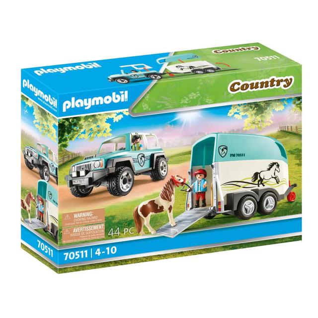 4008789705112 - PLAYMOBIL® Country - Voiture et van pour poney