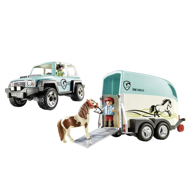 4008789705112 - PLAYMOBIL® Country - Voiture et van pour poney