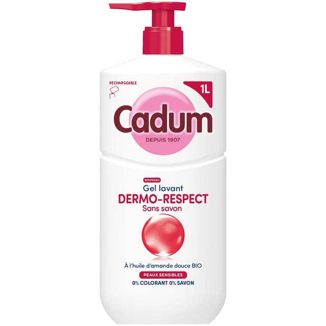 3600551187112 - Cadum - Gel Lavant Dermo-Respect à l'Huile d'Amande Douce Bio