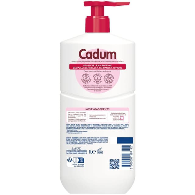 3600551187112 - Cadum - Gel Lavant Dermo-Respect à l'Huile d'Amande Douce Bio