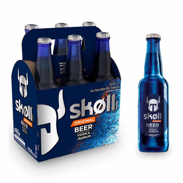 3080216039312 - Tuborg Skoll - Bière aromatisée à la vodka et aux agrumes