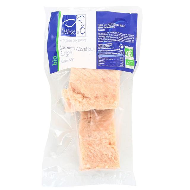 3760099530013 - Délices d'o - 2 Pavés de saumon Atlantique Bio avec peau