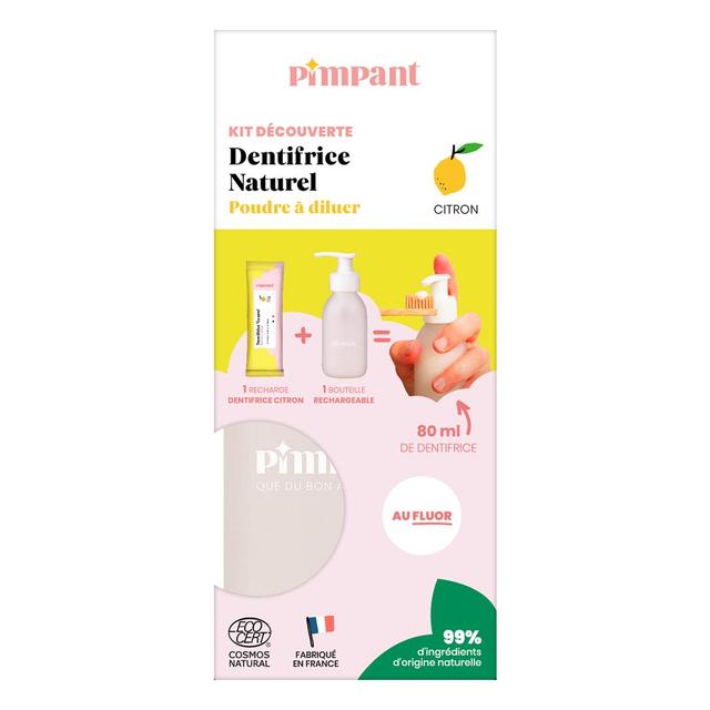 3760349451013 - Pimpant - Dentifrice Citron Kit Découverte
