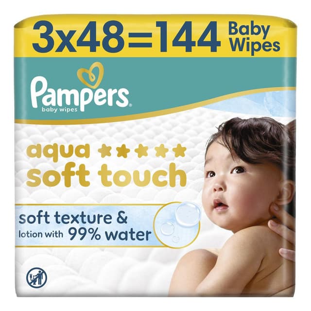 8006530142113 - Pampers - Lingettes pour Bébé Aqua Soft Touch