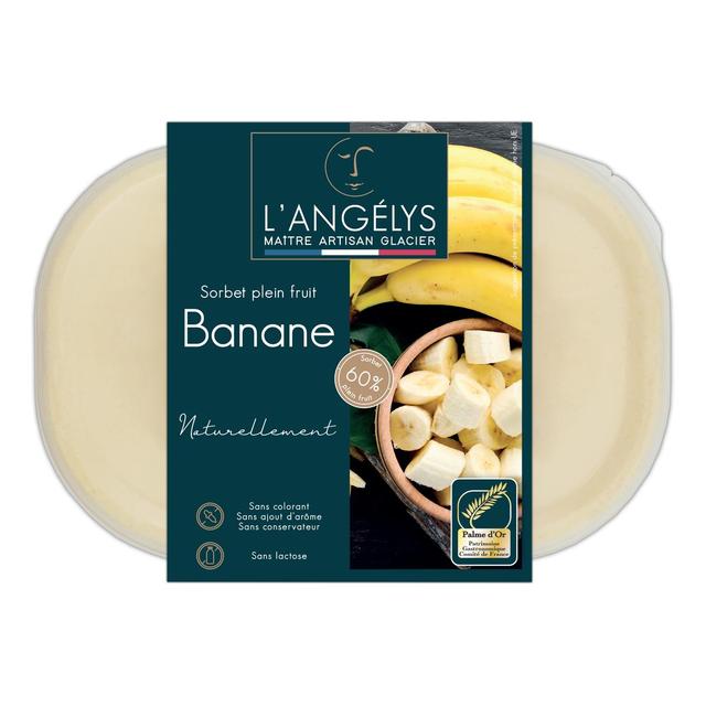 3760039982513 - L'Angelys - Sorbet artisanal Banane plein fruit 60%