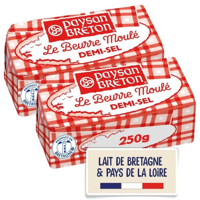 3412290015997 - Paysan Breton - Beurre moulé Demi Sel