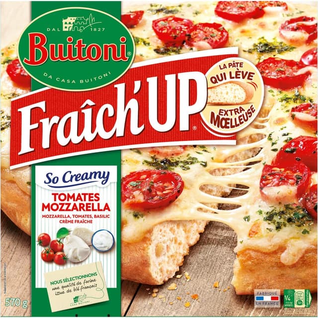 7613036453813 - Buitoni Fraich up - Pizza So Creamy Mozzarella Tomates Basilic