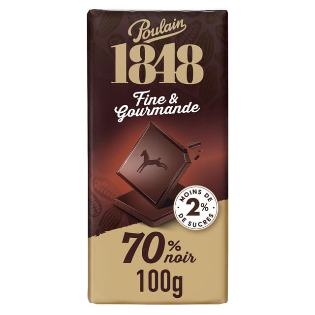 3664346354813 - Poulain - Chocolat Noir 70% Ligne gourmande