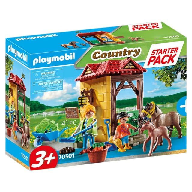4008789705013 - PLAYMOBIL® Country - Starter pack Box et poneys