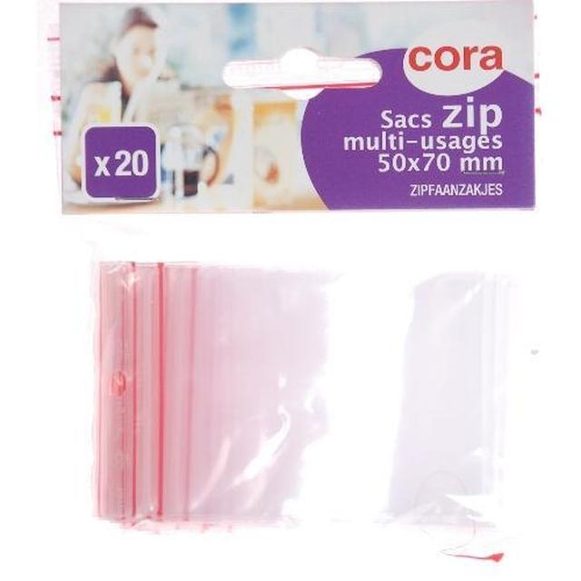 3257982135313 - Cora - Sacs alimentaire Zip 50x70mm