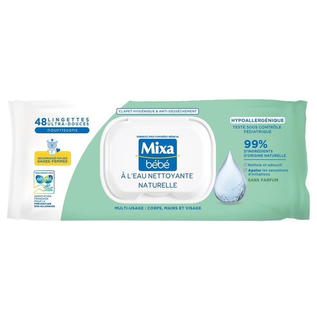 3600551136813 - Mixa - Lingettes bébé à l'au naturelle