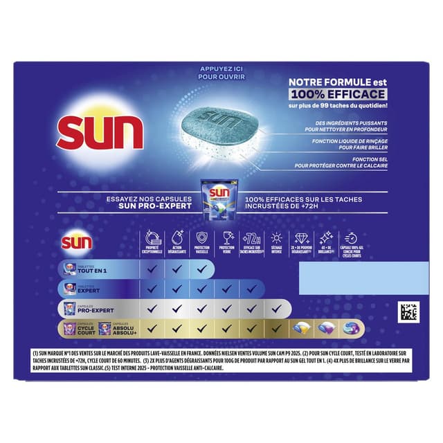 8720181908613 - Sun - Tablettes lave-vaisselle Tout en 1 Citron