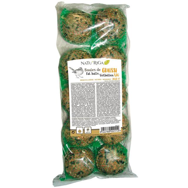 3166780502114 - Riga Natu'Riga - Boules de graisse et graines 10x90g