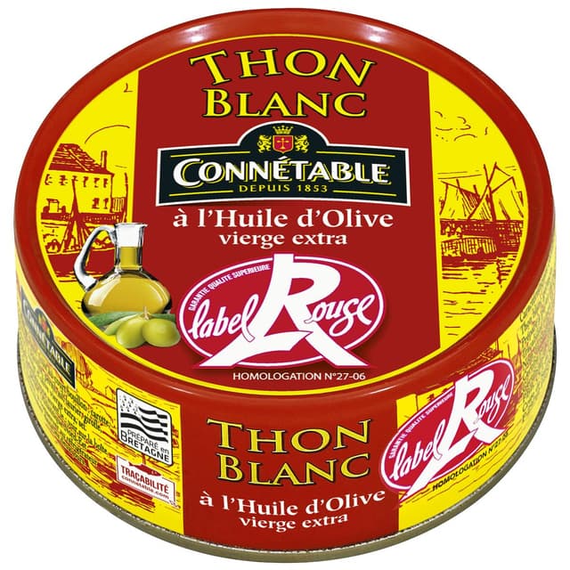 3263670002614 - Connetable - Thon Blanc Germon à l'Huile d'Olive Vierge Extra Label Rouge
