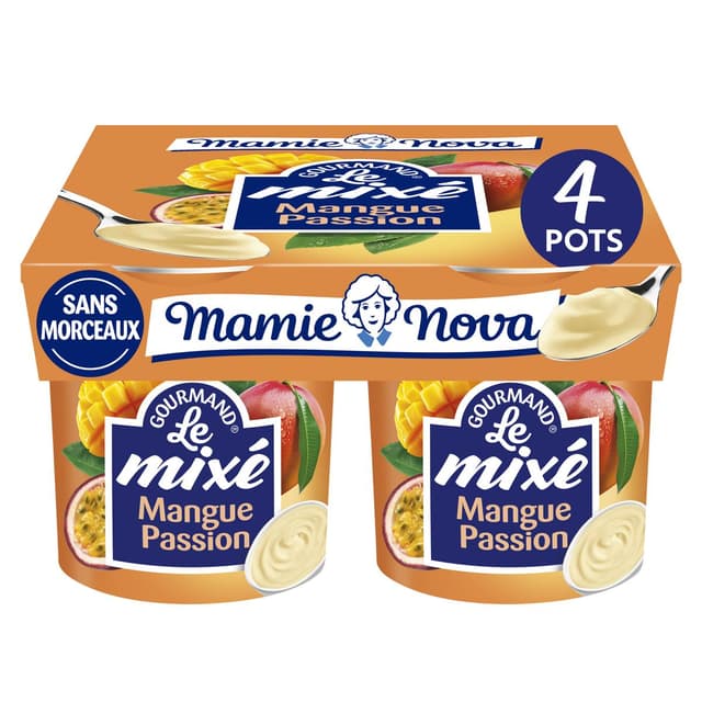 3456772022714 - Mamie Nova - Yaourts mixés mangue passion