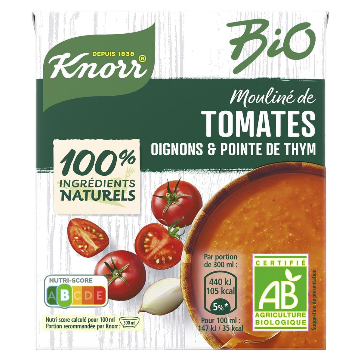 8714100762714 - Knorr - Soupe Mouliné de Tomates Oignons et Pointe de Thym  Bio