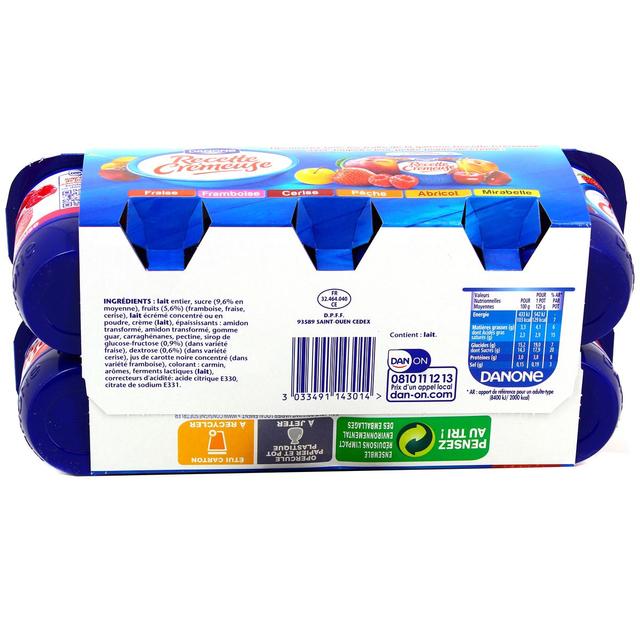 3033491143014 - Danone - Yaourts crémeux fruits rouges