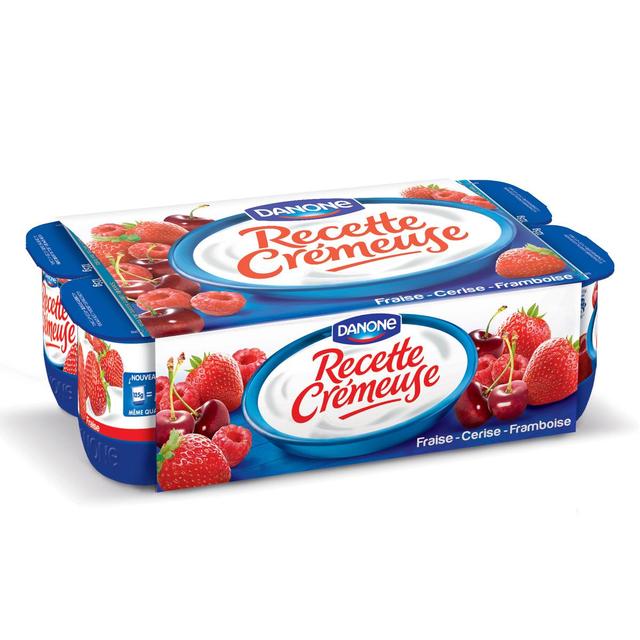 3033491143014 - Danone - Yaourts crémeux fruits rouges