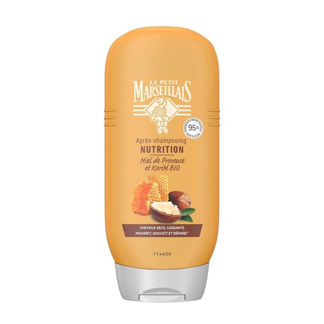 3574661574714 - Le Petit Marseillais - Après Shampooing Nutrition - Miel de Provence et Karité Bio